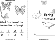 Spring Fractionsprintable Book