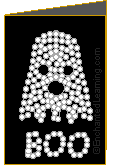 Hole Punch Ghost Card Craft