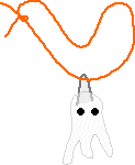 Glue Ghost Necklace or Decoration
