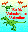 "Be My Velociraptor Valentine" Card