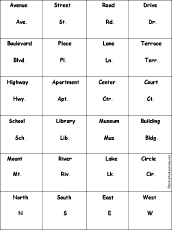 abbreviations