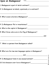 Search result: 'Madagascar Quiz'