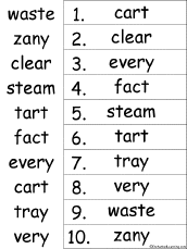 alphabetical order