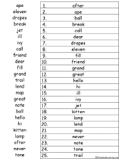 alphabetical order