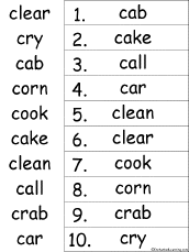 alphabetical order
