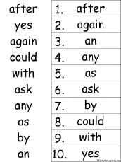 alphabetical order