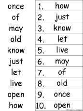 alphabetical order