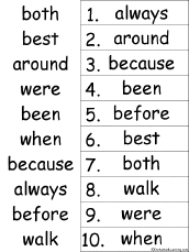alphabetical order
