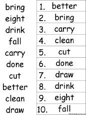 alphabetical order