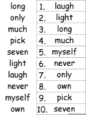alphabetical order