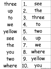 alphabetical order