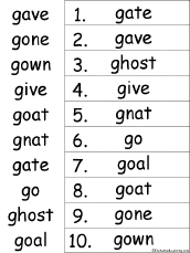 alphabetical order