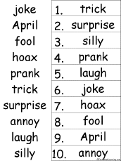 alphabetical order