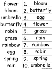 alphabetical order