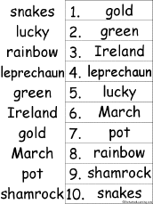 alphabetical order