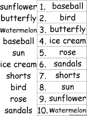 alphabetical order
