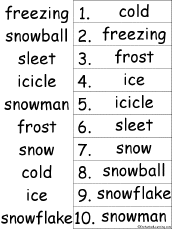 alphabetical order