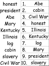 alphabetical order