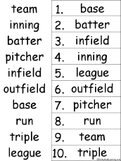 alphabetical order