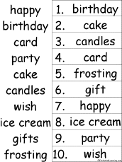 alphabetical order