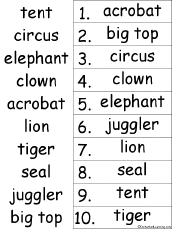 alphabetical order