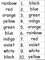 alphabetical order