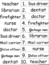 alphabetical order