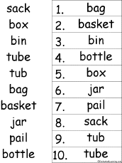 alphabetical order