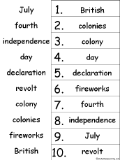 alphabetical order