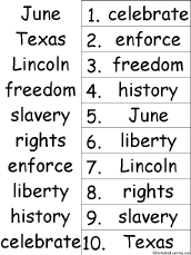 alphabetical order