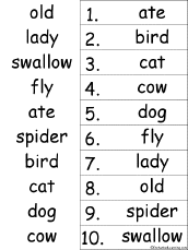 alphabetical order