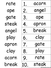alphabetical order