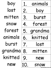 alphabetical order