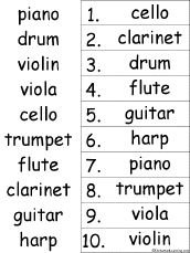 alphabetical order
