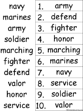 alphabetical order