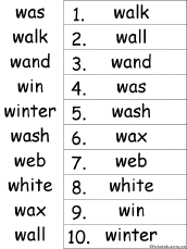 alphabetical order