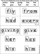 Word Shape