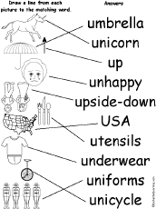 Match Words and Pictures