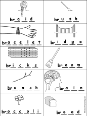 Missing Letters in Words Starting With Consonant Blends
