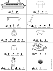 Missing Letters in Words Starting With Consonant Blends