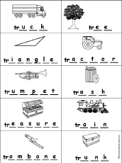 Missing Letters in Words Starting With Consonant Blends