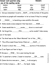 Spelling Words