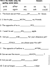 Spelling Words