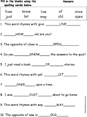 Spelling Words