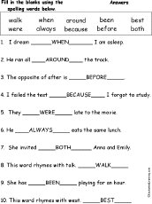 Spelling Words