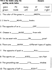 Spelling Words