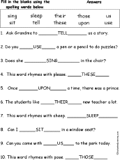 Spelling Words