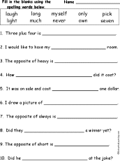 Spelling Words