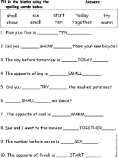 Spelling Words