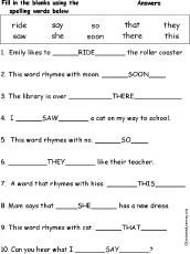 Spelling Words